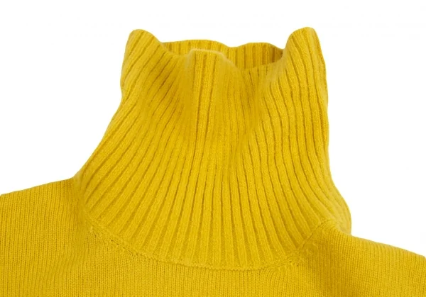 ランバンコレクションLANVIN collection ウールタートルネックリブニット 黄色48 K-127310_003