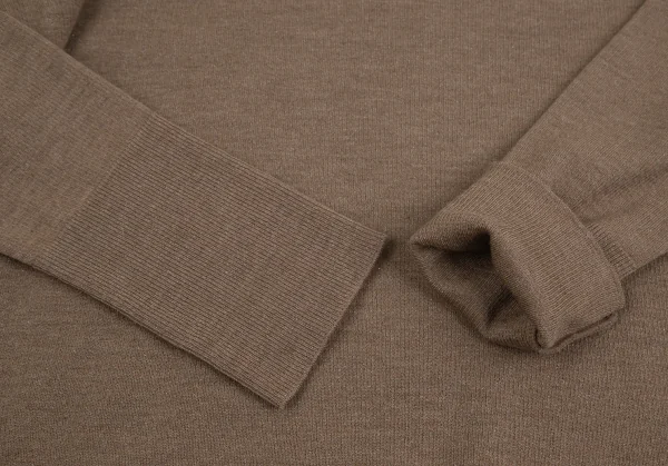 ジャンポールゴルチエ オムJean Paul GAULTIER HOMME セーフティーピンボタンデザインスキッパーニット ブラウン48 K-127326_006