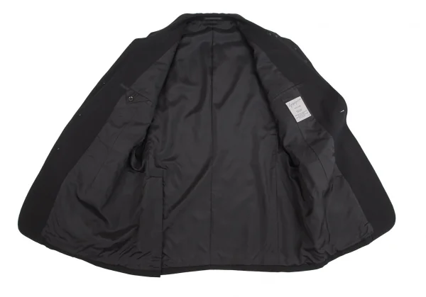 ヨウジヤマモト プールオムYohji Yamamoto POUR HOMME ウールパッチポケットスナップボタンセットアップスーツ 黒3 K-127338_008
