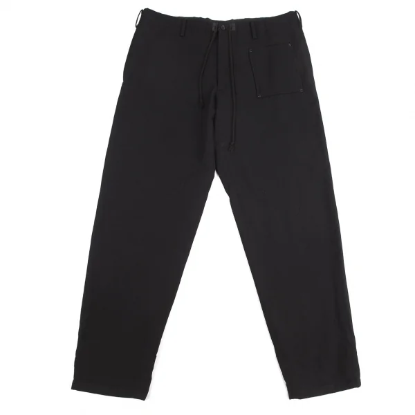 ヨウジヤマモト プールオムYohji Yamamoto POUR HOMME ウールパッチポケットスナップボタンセットアップスーツ 黒3 K-127338_011