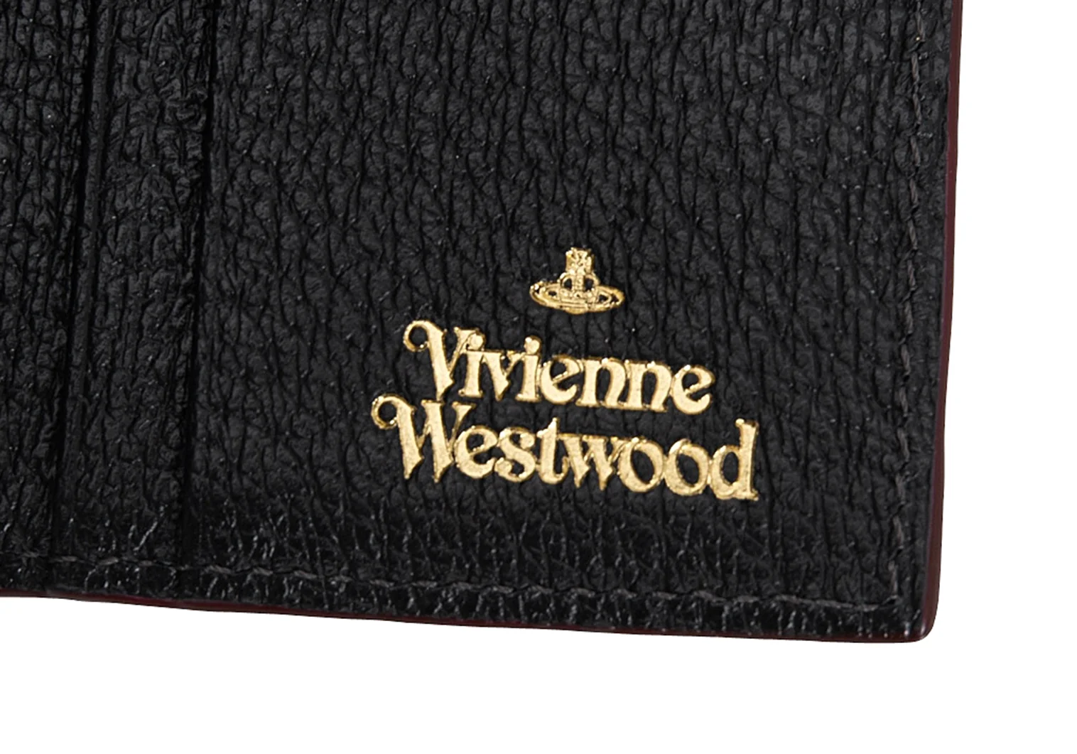 Vivienne Westwood EXECUTIVE Orb Leather Folding Wallet Black