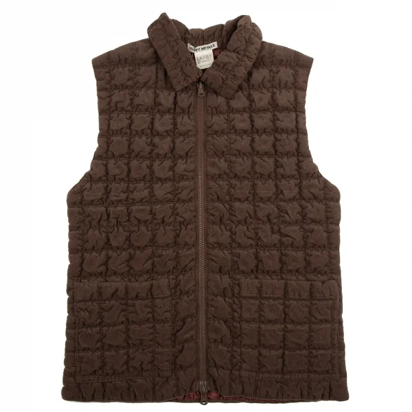ISSEY MIYAKE Quilted Reversible Zip Vest K-127356_003