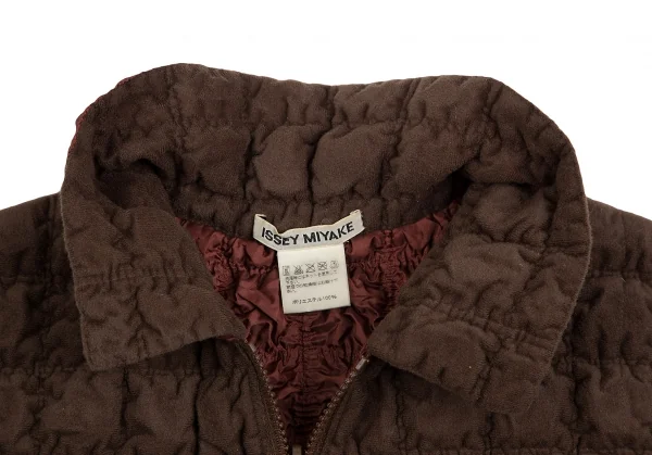 ISSEY MIYAKE Quilted Reversible Zip Vest K-127356_005