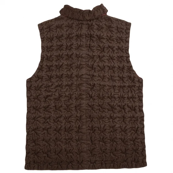 ISSEY MIYAKE Quilted Reversible Zip Vest K-127356_010
