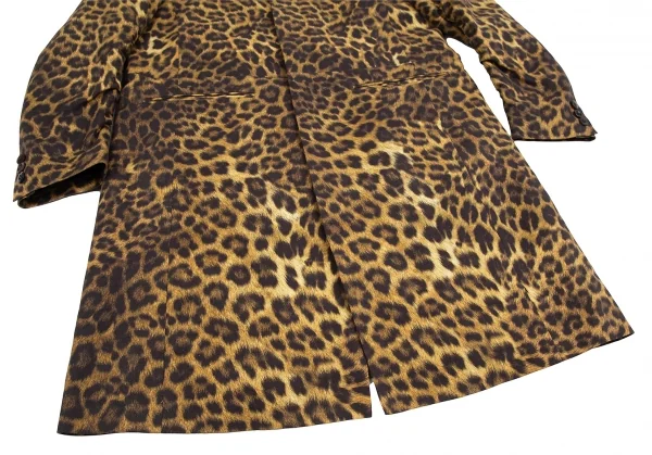 UNDERCOVER Leopard Printed Fur Collar Cotton Coat K-127383_009
