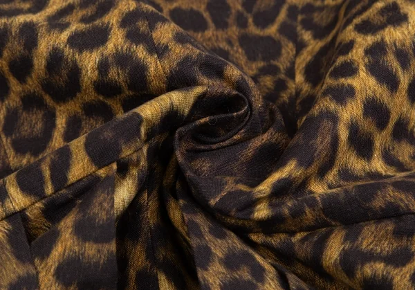 UNDERCOVER Leopard Printed Fur Collar Cotton Coat K-127383_018