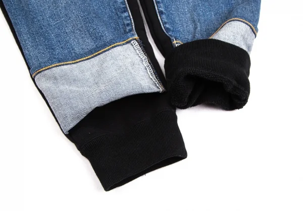 ジュンヤワタナベ マン コムデギャルソン×リーバイスJUNYA WATANABE MAN COMME des GARCONS×Levi's デニムドッキングスウェットパンツ ブルー黒S K-127386_007