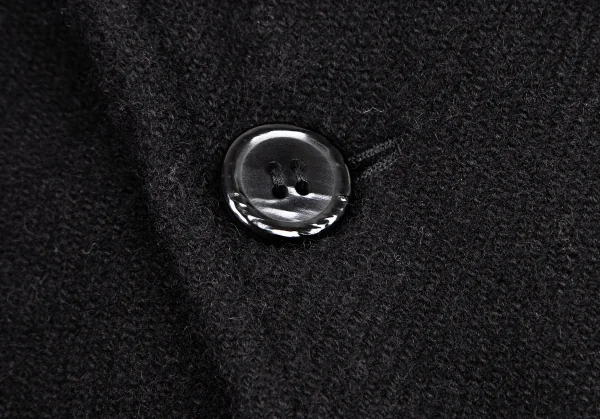 コムコム コムデギャルソンCOMME des GARCONS ウールダブルボタンロングコート 黒S K-127394_006