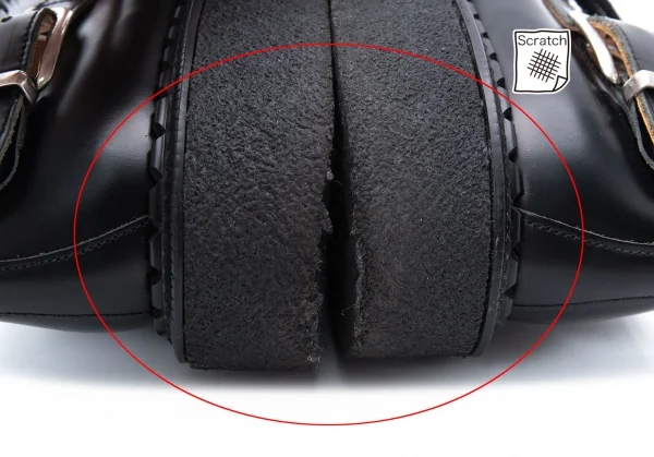 コムデギャルソン オムプリュス×ジョージコックスCOMME des GARCONS HOMME PLUS×GEORGE COX クリーパーラバーソールレザーストラップシューズ 黒6(26cm位) K-127401_012