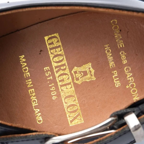 コムデギャルソン オムプリュス×ジョージコックスCOMME des GARCONS HOMME PLUS×GEORGE COX クリーパーラバーソールレザーストラップシューズ 黒6(26cm位) K-127401_016