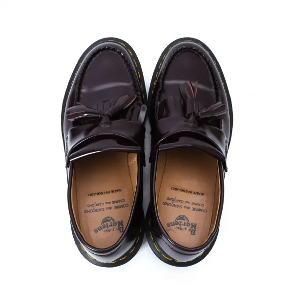 コムコム コムデギャルソンコムデギャルソン×ドクターマーチンCOMME des GARCONS × Dr.Martens タッセルレザーシューズ 赤茶UK6(25cm位) K-127402_006