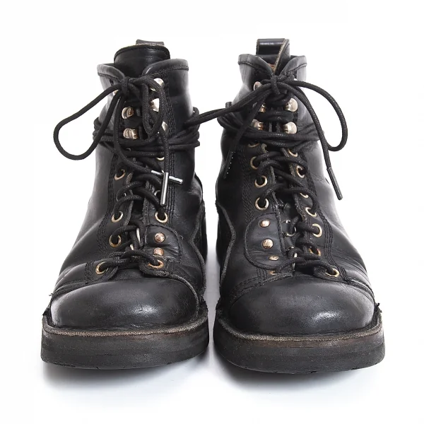 ヨウジヤマモト プールオムYohji Yamamoto POUR HOMME タイヤソールレザーモンキーブーツ 黒26.5位 K-127404_002