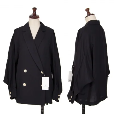 UNITED ARROWS Triacetate Rayon Dolman Sleeve Double Jacket