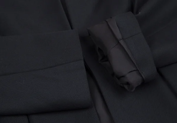 ヨーコチャンYOKO CHAN ウールギャバノーカラージャケット 紺38 K-127410_006