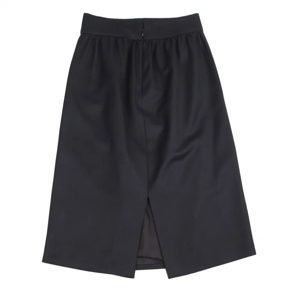 YOKO CHAN Wool Gabardine Tuck Skirt K-127411_007