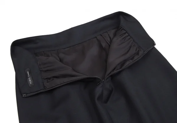 YOKO CHAN Wool Gabardine Tuck Skirt K-127411_008