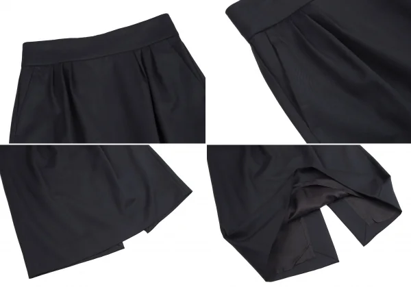 YOKO CHAN Wool Gabardine Collarless Jacket & Skirt K-127412_014