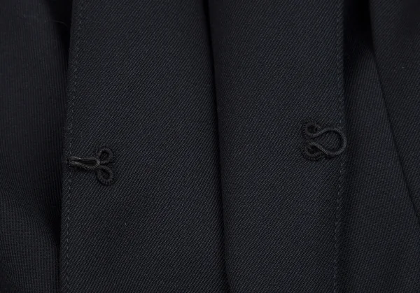 YOKO CHAN Wool Gabardine Collarless Jacket & Skirt K-127412_006