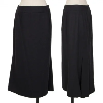 yoshie inaba Wool Cashmere Blend Pleated Skirt