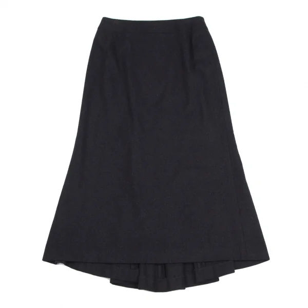yoshie inaba Wool Cashmere Blend Pleated Skirt K-127414_002