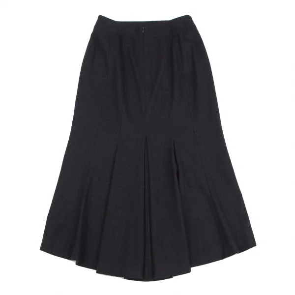 yoshie inaba Wool Cashmere Blend Pleated Skirt K-127414_006