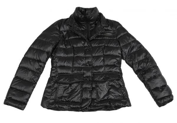 ヘルノHERNO Bolla フロントレイヤードポリダウンジャケット 黒44 K-127417_002