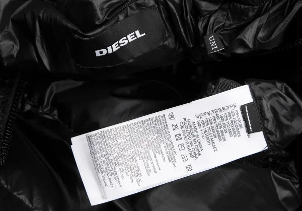 ディーゼルDIESEL 変形ポンチョダウンジャケット 黒F K-127419_016
