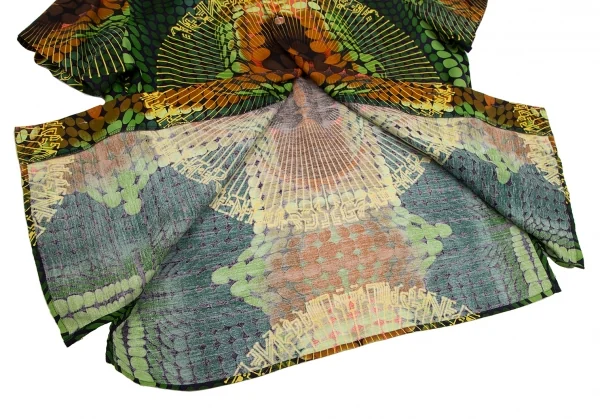 Jean-Paul GAULTIER CLASSIQUE Psychedelic Printed Rayon Shirt K-127422_011