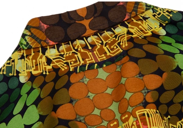 Jean-Paul GAULTIER CLASSIQUE Psychedelic Printed Rayon Shirt K-127422_015