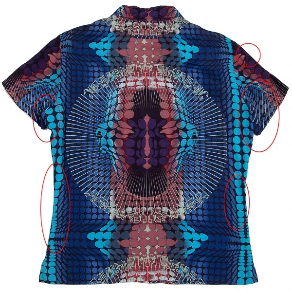 Jean-Paul GAULTIER CLASSIQUE Psychedelic Printed Rayon Shirt K-127423_012
