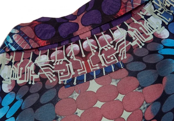 Jean-Paul GAULTIER CLASSIQUE Psychedelic Printed Rayon Shirt K-127423_017