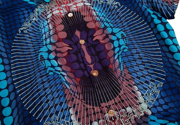 Jean-Paul GAULTIER CLASSIQUE Psychedelic Printed Rayon Shirt K-127423_007