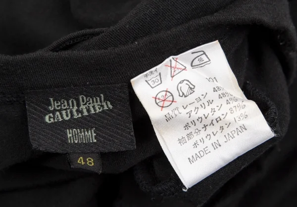 Jean-Paul GAULTIER HOMME Dragon Printed Mesh Sleeves T Shirt K-127426_016