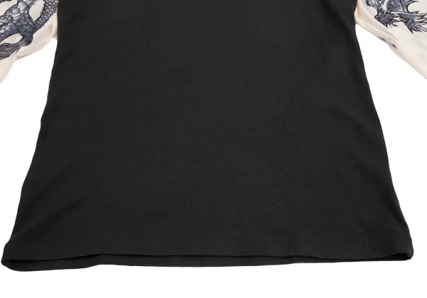 Jean-Paul GAULTIER HOMME Dragon Printed Mesh Sleeves T Shirt K-127426_008