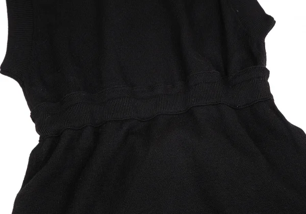 YOSHIE INABA L'EQUIPE Wool Waist String Knit Dress K-127432_013