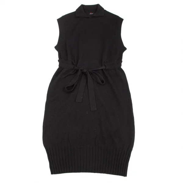 YOSHIE INABA L'EQUIPE Wool Waist String Knit Dress K-127432_002