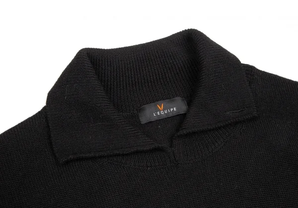 YOSHIE INABA L'EQUIPE Wool Waist String Knit Dress K-127432_004