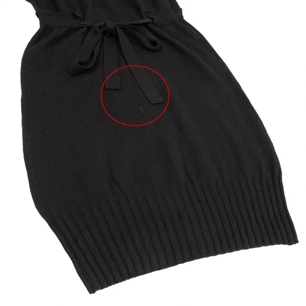 YOSHIE INABA L'EQUIPE Wool Waist String Knit Dress K-127432_008