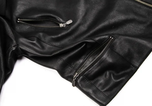 YOSHIE INABA L'EQUIPE Fur Leather Motorcycle Jacket K-127435_010