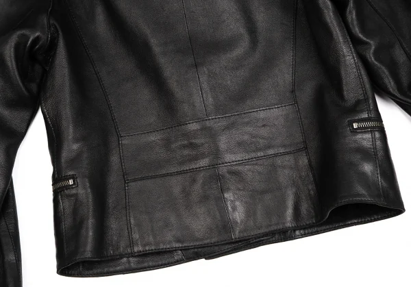 YOSHIE INABA L'EQUIPE Fur Leather Motorcycle Jacket K-127435_013