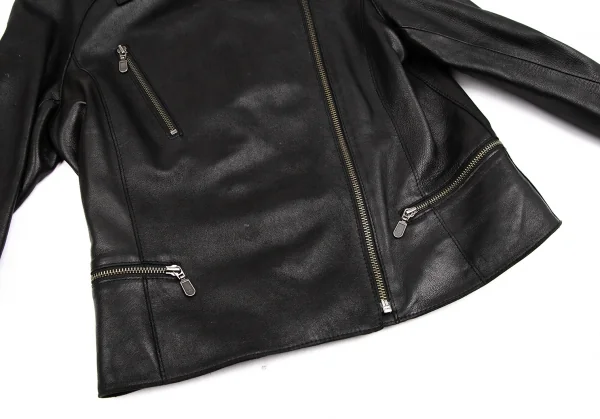 YOSHIE INABA L'EQUIPE Fur Leather Motorcycle Jacket K-127435_009
