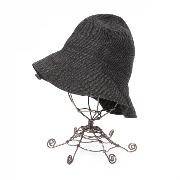 レキップ ヨシエイナバL'EQUIPE YOSHIE INABA ペーパーレーヨンバケットハット チャコール K-127449_001