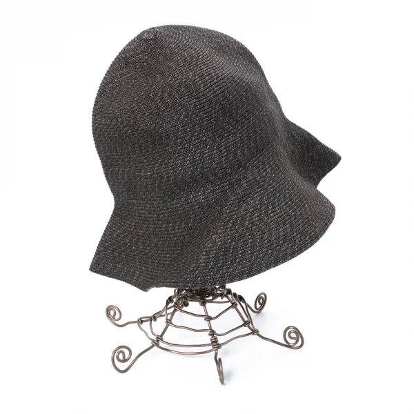 レキップ ヨシエイナバL'EQUIPE YOSHIE INABA ペーパーレーヨンバケットハット チャコール K-127449_004