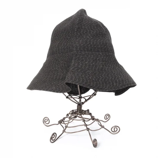 レキップ ヨシエイナバL'EQUIPE YOSHIE INABA ペーパーレーヨンバケットハット チャコール K-127449_005