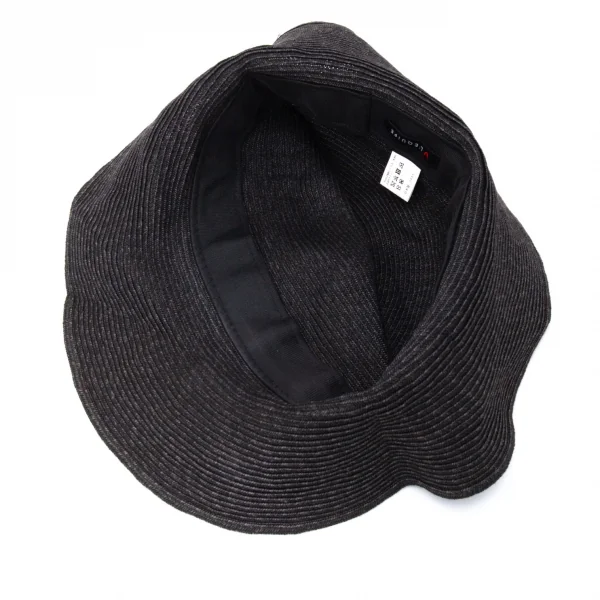 レキップ ヨシエイナバL'EQUIPE YOSHIE INABA ペーパーレーヨンバケットハット チャコール K-127449_007