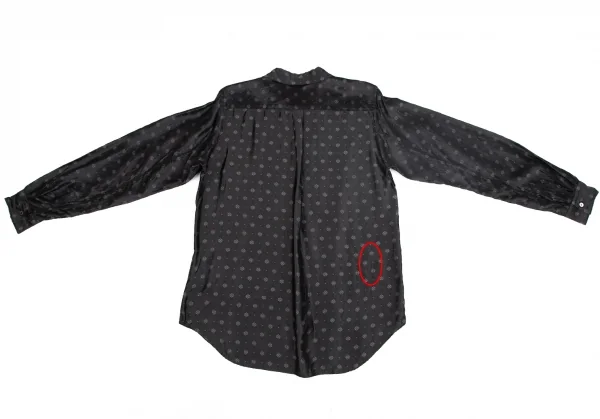 BLACK COMME des GARCONS Geometric Jacquard Shirt K-127469_012