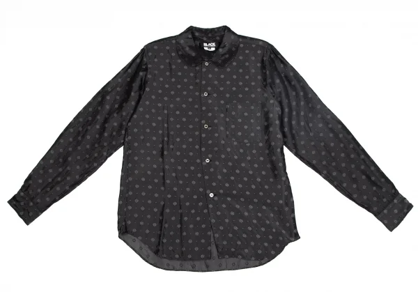 BLACK COMME des GARCONS Geometric Jacquard Shirt K-127469_002