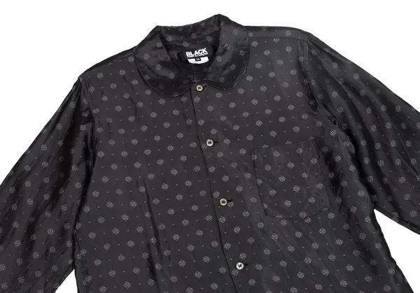 BLACK COMME des GARCONS Geometric Jacquard Shirt K-127469_003