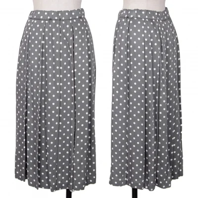 BLACK COMME des GARCONS Dot Printed Pleats Skirt