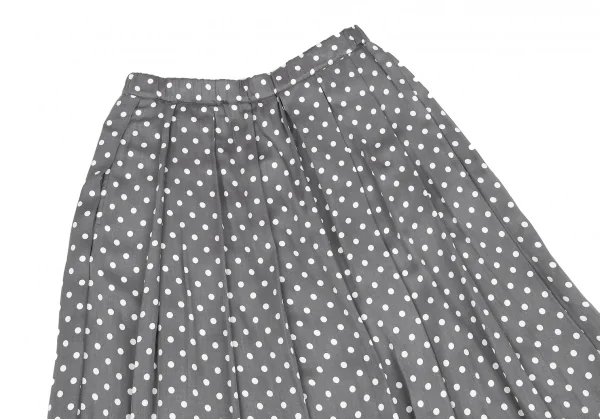 BLACK COMME des GARCONS Dot Printed Pleats Skirt K-127471_003